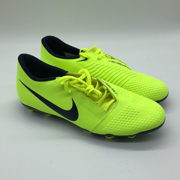Nike Men's Phantom Venom Club FG Cleats Neon Black AO0577-717 - Picture 2 of 6